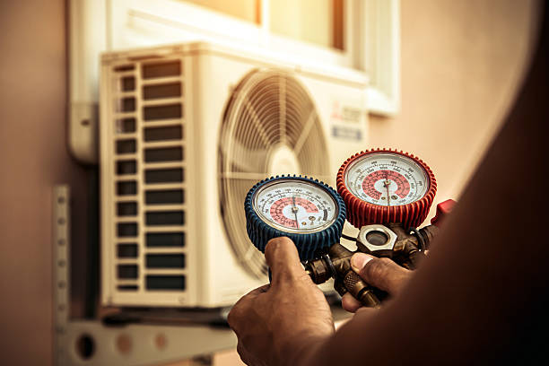 Professional Hvac technician working in West Barnstable, MA